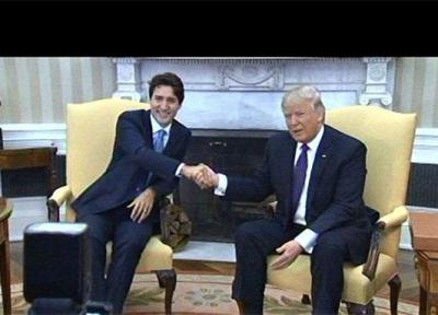 دیدار نخست وزیر کانادا با ترامپ در کاخ سفید