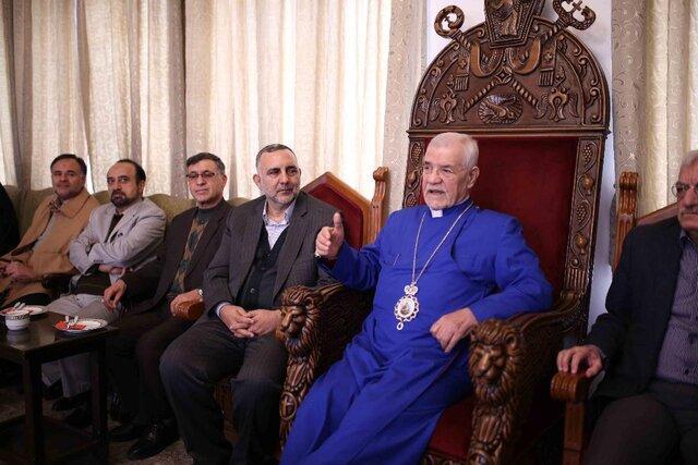 دیدار محسن جوادی با اسقف اعظم ارامنه تهران ملاقات محسن جوادی با اسقف اعظم ارامنه تهران