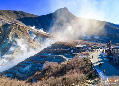 اواکودانی؛ دره ای آتشفشانی در هاکونه ژاپن، عکس