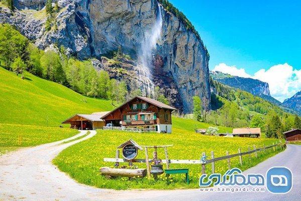 دره لاتربرونن، جاذبه ای زیبا و بکر در قلب سوئیس